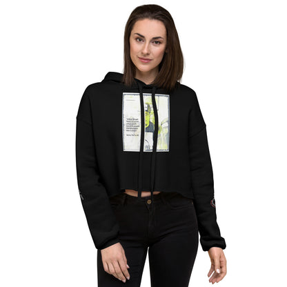 the struggle is real but necessary Crop Hoodie