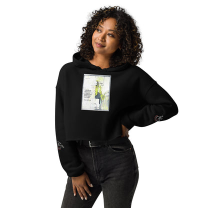 the struggle is real but necessary Crop Hoodie
