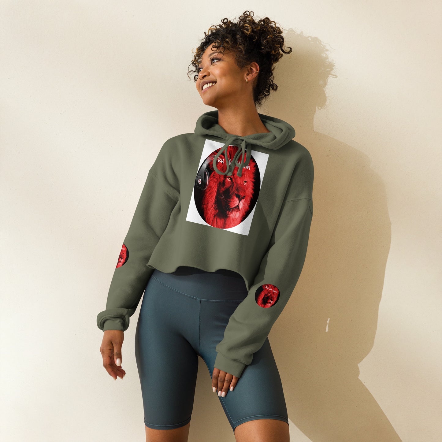 TRU MC MUZIK Crop Hoodie