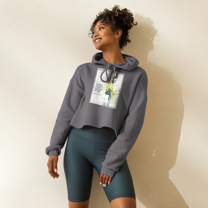 the struggle is real but necessary Crop Hoodie