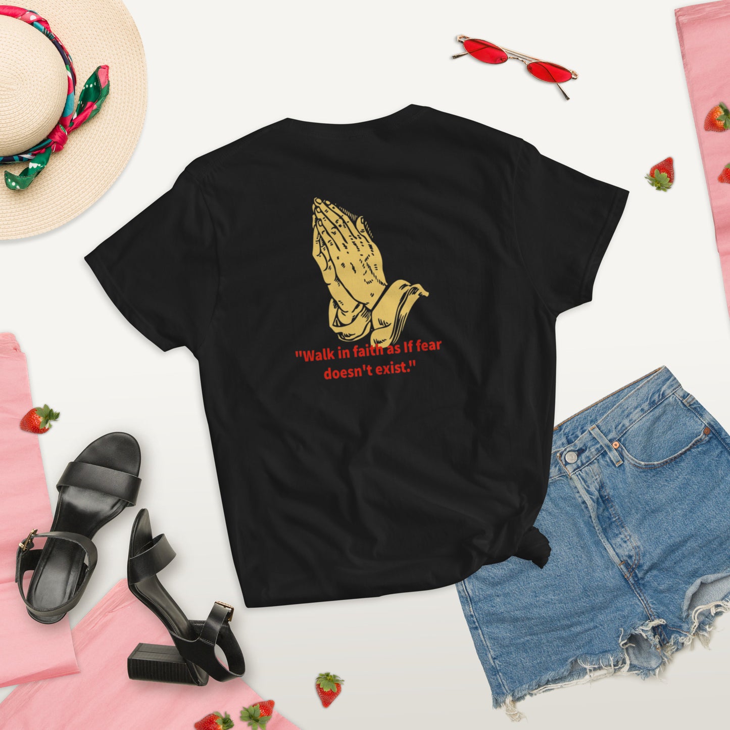 Faith over fear Women's short sleeve t-shirt