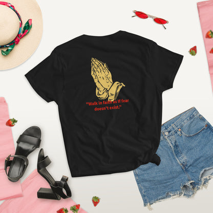 Faith over fear Women's short sleeve t-shirt