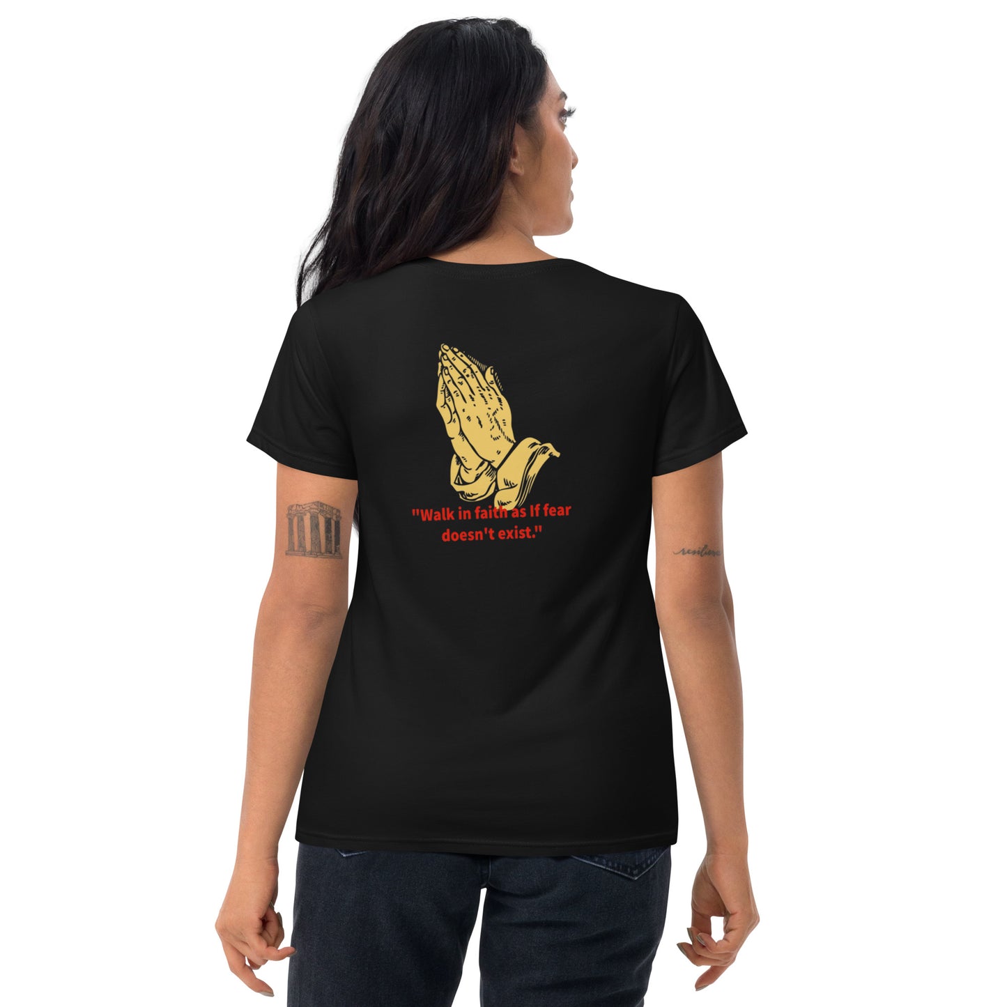 Faith over fear Women's short sleeve t-shirt