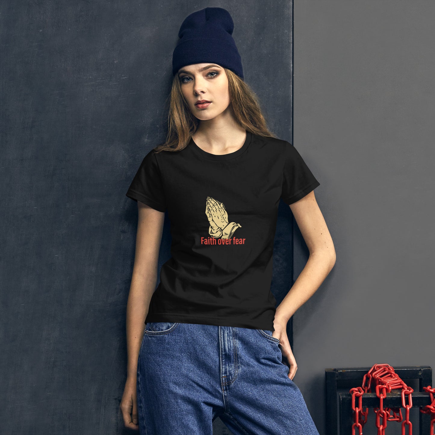 Faith over fear Women's short sleeve t-shirt