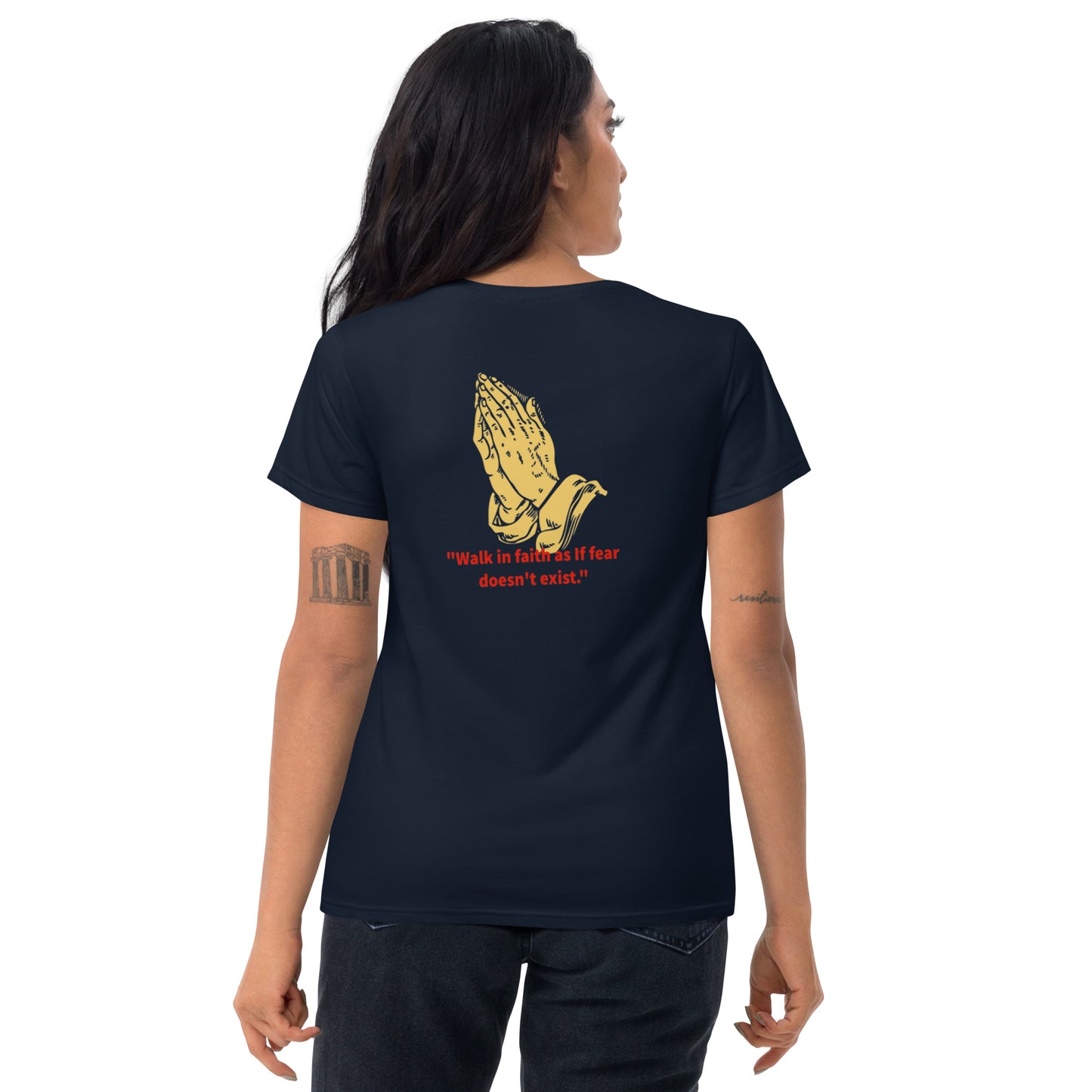 Faith over fear Women's short sleeve t-shirt