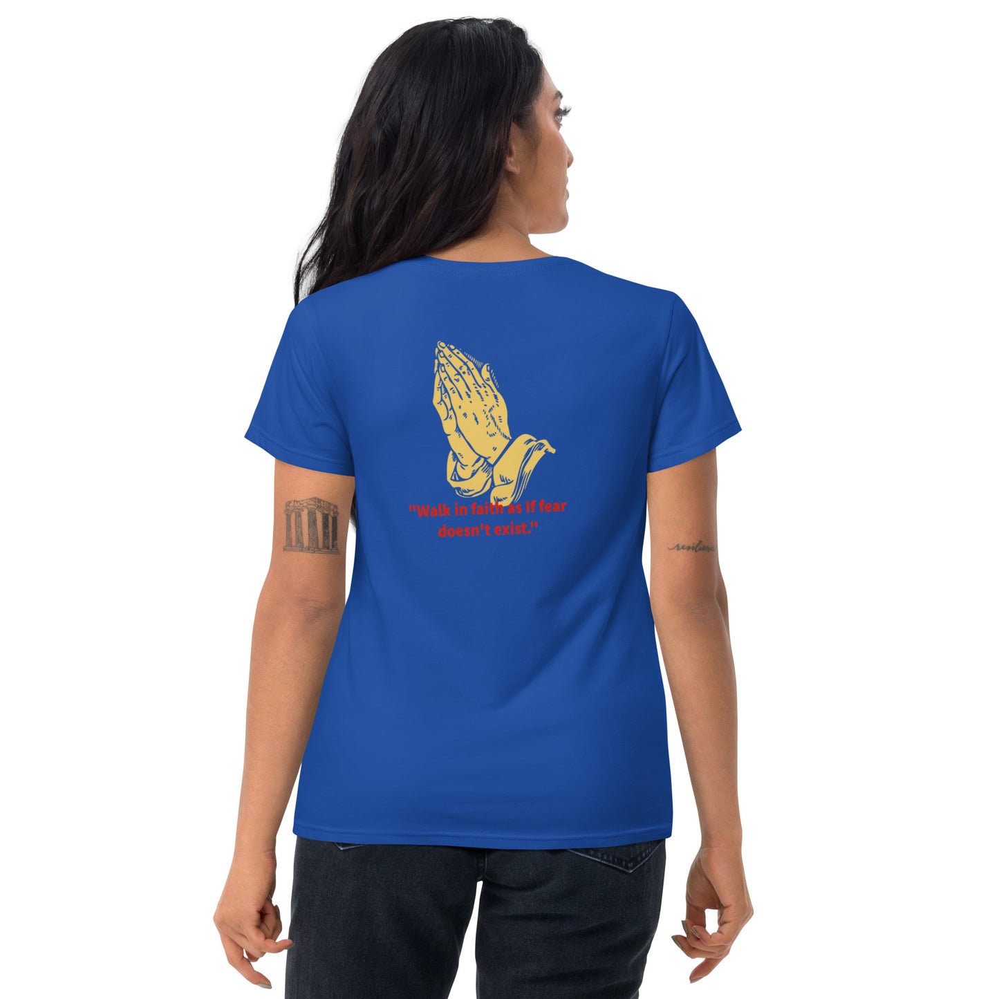Faith over fear Women's short sleeve t-shirt