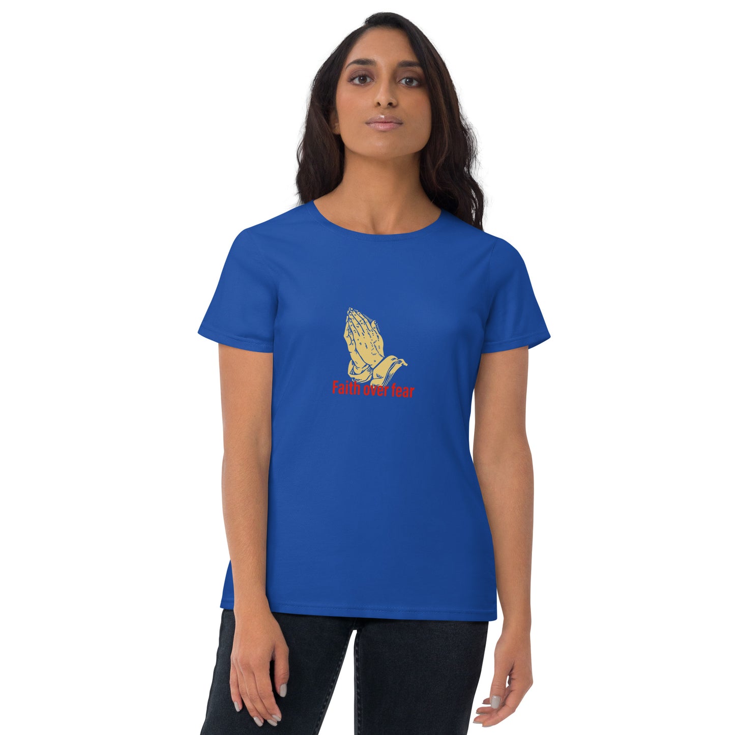 Faith over fear Women's short sleeve t-shirt
