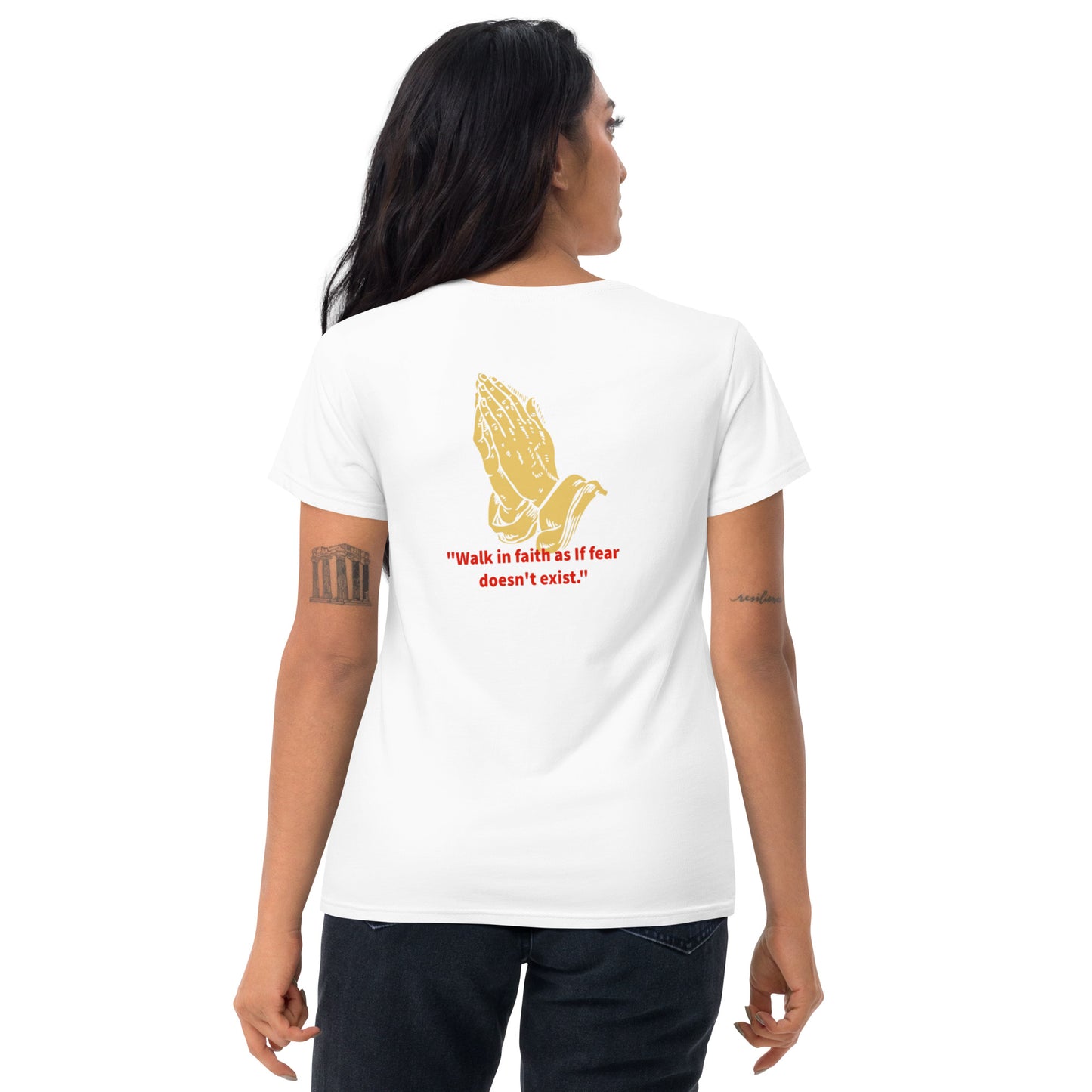 Faith over fear Women's short sleeve t-shirt