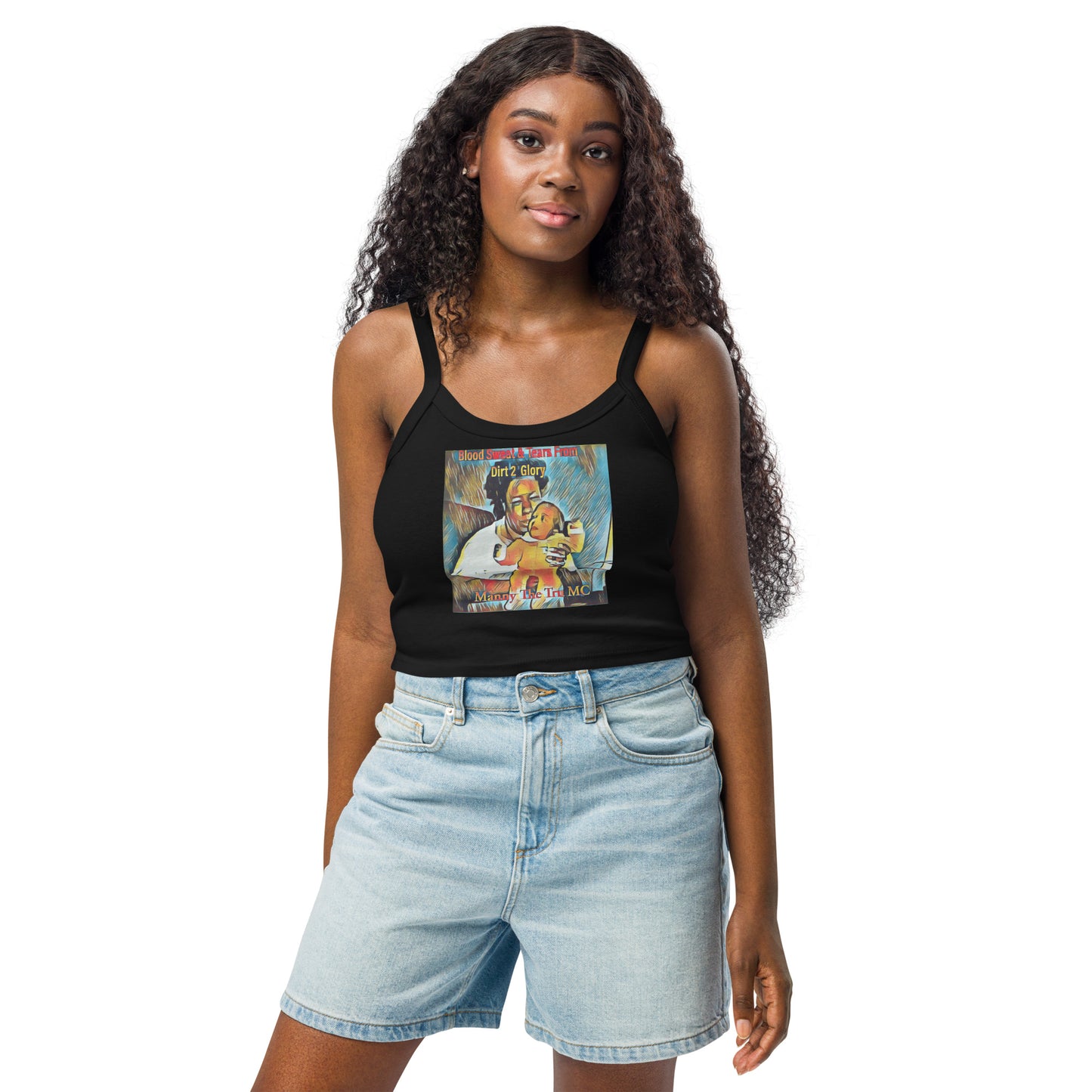 Blood Sweat & Tears from Dirt 2 Glory Women’s micro-rib tank top