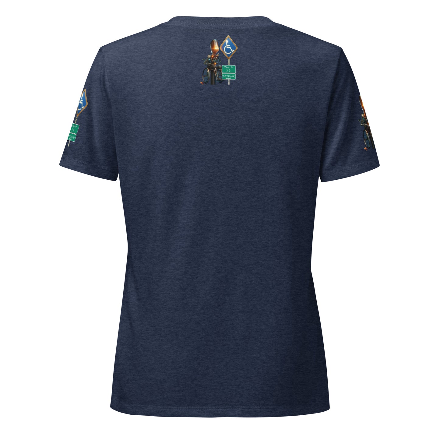 walk in faith Women’s relaxed v-neck t-shirt