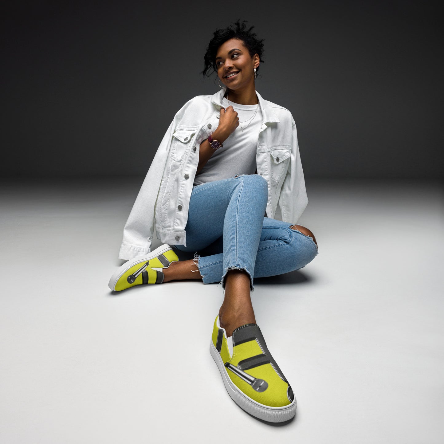 THE TRU MC Sunshine Edition Women’s slip-on canvas shoes