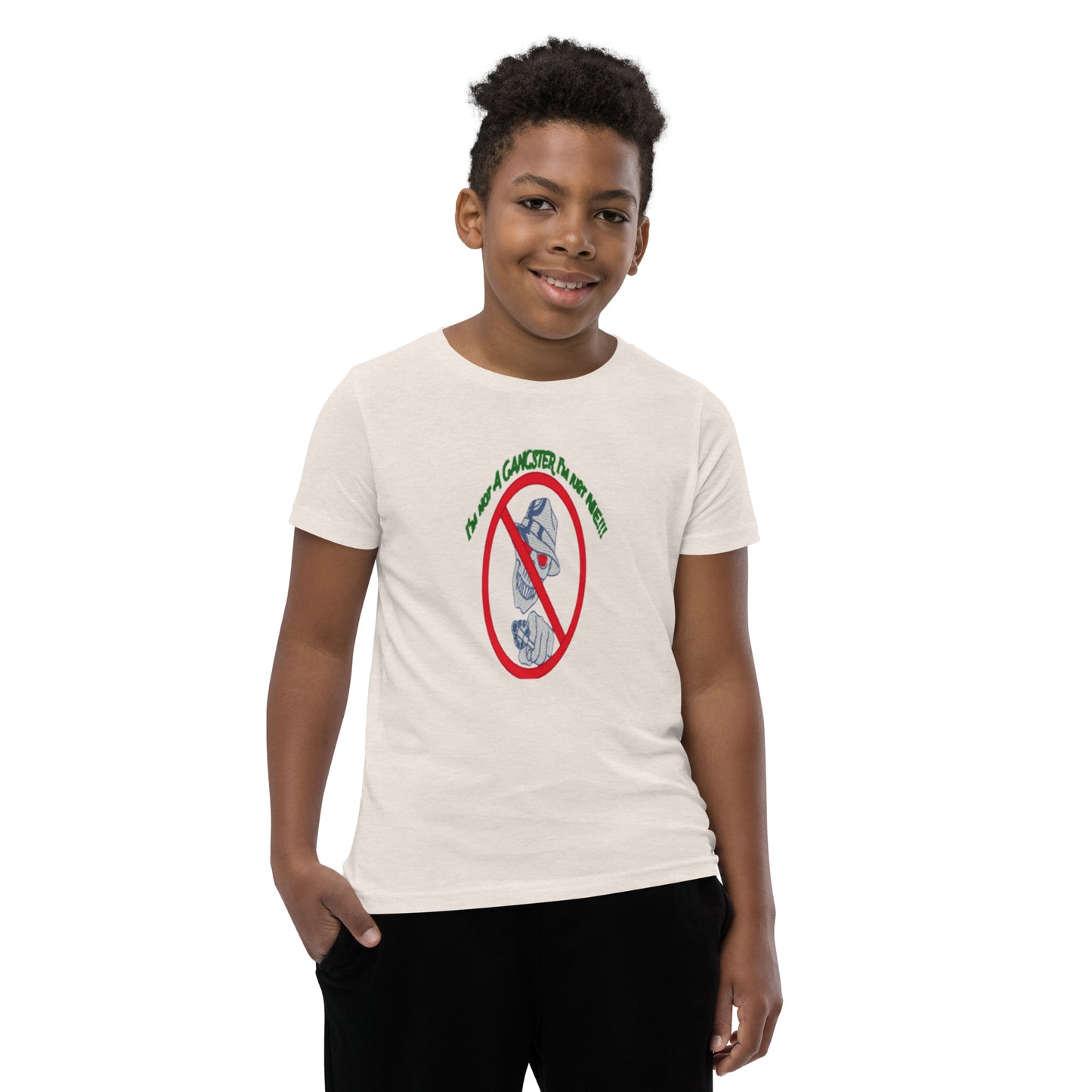 I'm not a gangster Youth Short Sleeve T-Shirt