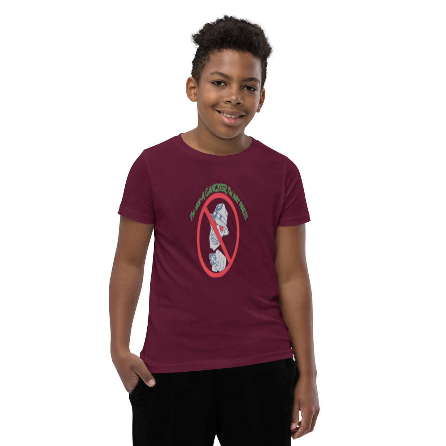 I'm not a gangster Youth Short Sleeve T-Shirt
