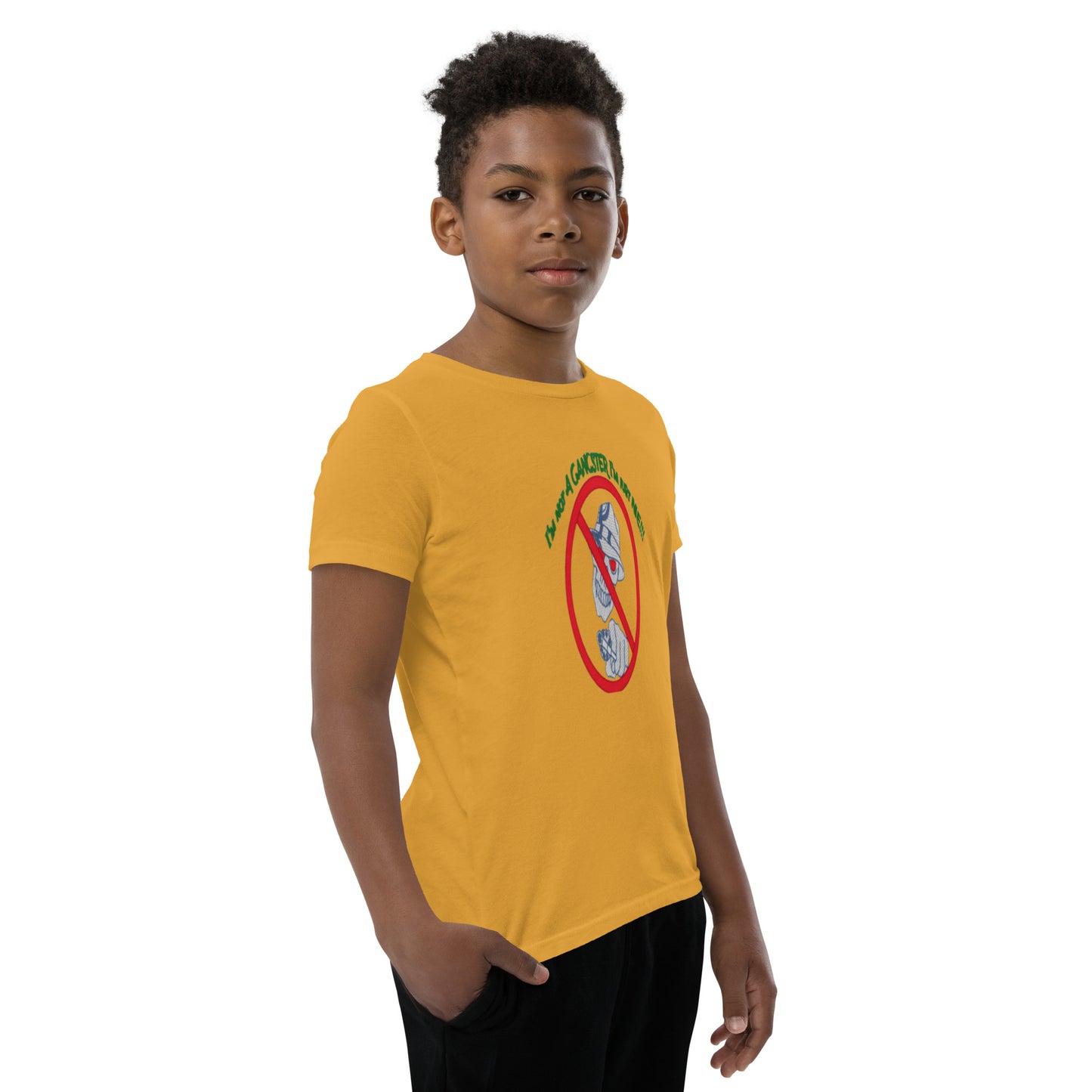 I'm not a gangster Youth Short Sleeve T-Shirt
